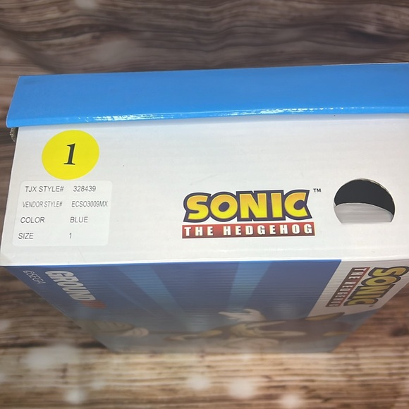 Ground Up Sonic the Hedgehog High Top Sneakers Shoes Youth Size 1 Sega Side Zip - Picture 7 of 7